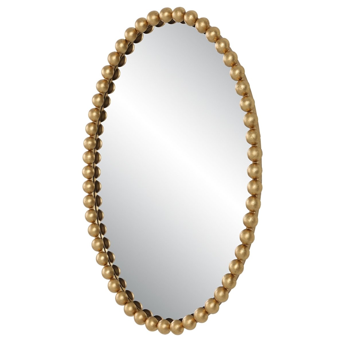 Serna Gold Oval Mirror - Uttermost - Oval Mirrors by Modest Hut