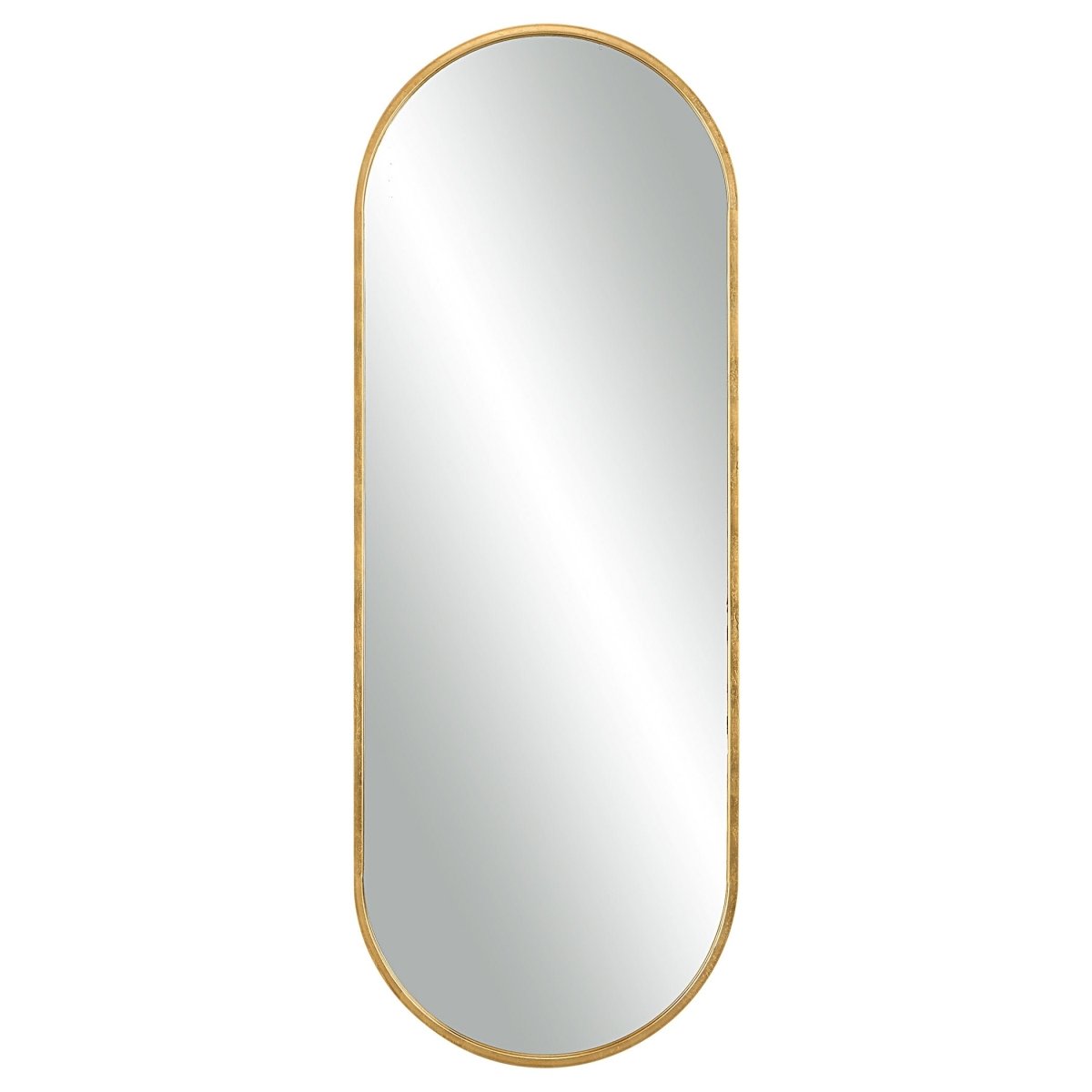 Varina Tall Gold Mirror - Uttermost - Oval Mirrors by Modest Hut