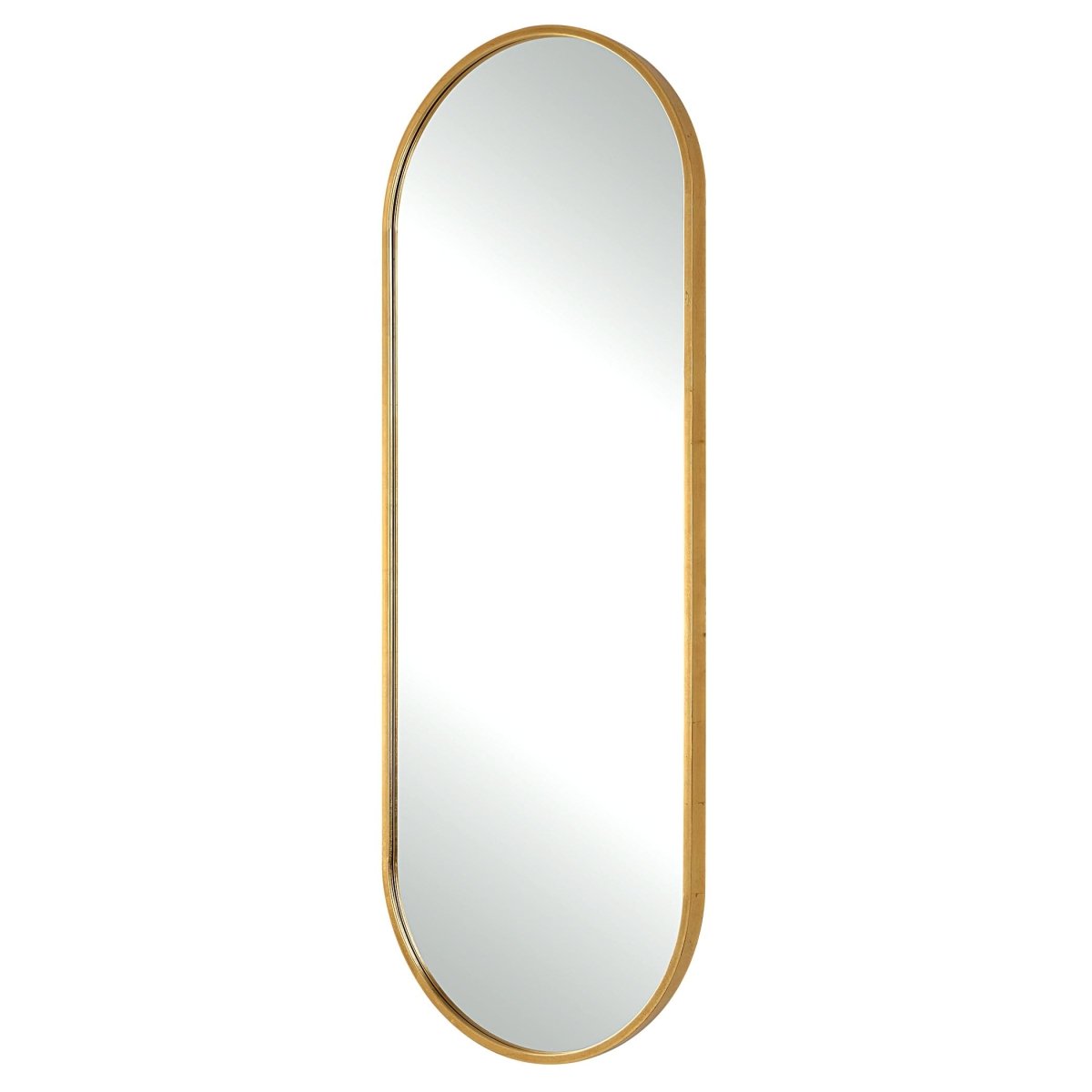 Varina Tall Gold Mirror - Uttermost - Oval Mirrors by Modest Hut