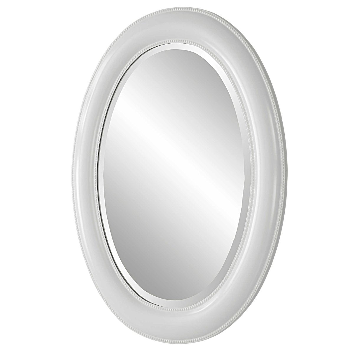 White Oval Mirror - Uttermost - Oval Mirrors by Modest Hut