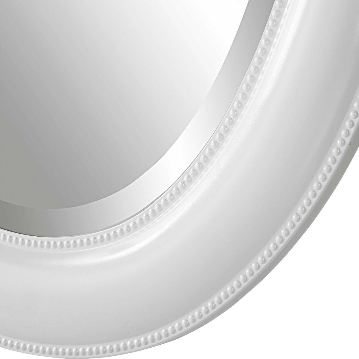 White Oval Mirror - Uttermost - Oval Mirrors by Modest Hut