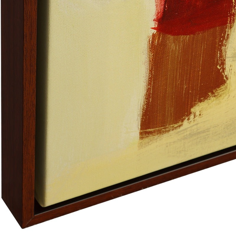 Peaches Framed Canvas Abstract Art Uttermost
