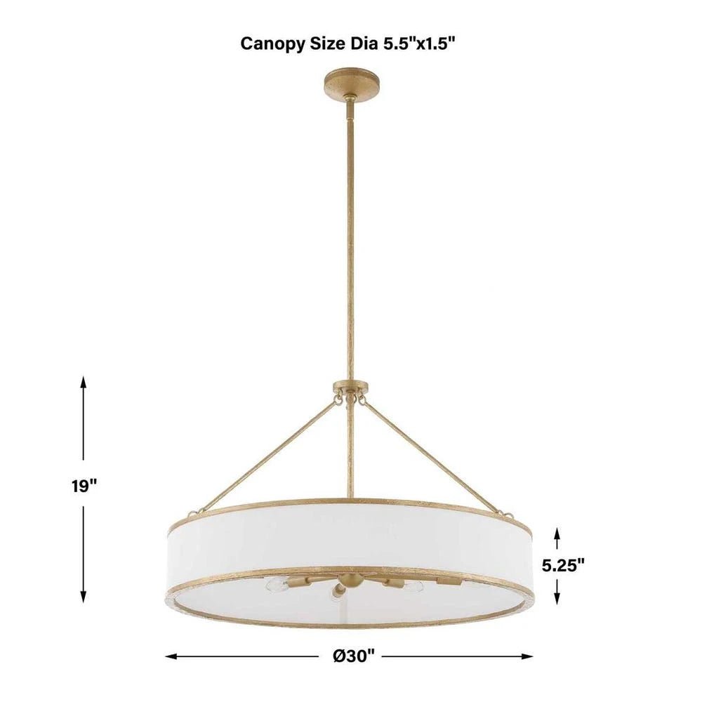 Algiers 8 Light Drum Pendant - Uttermost - Pendants by Modest Hut