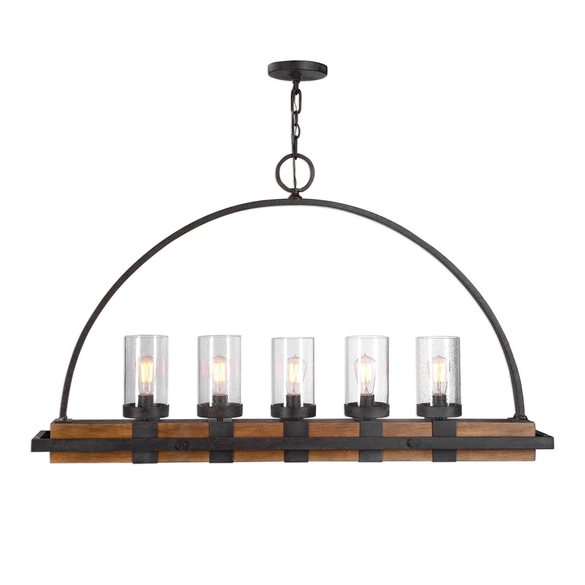 Atwood Wooden Linear Pendant - Uttermost - Pendants by Modest Hut