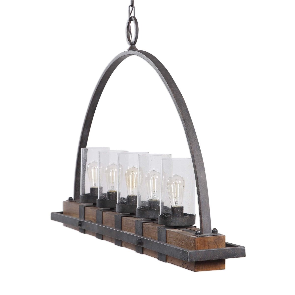 Atwood Wooden Linear Pendant - Uttermost - Pendants by Modest Hut