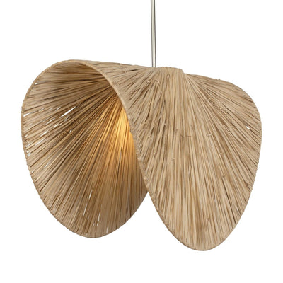 Bend 1 Light Raffia Pendant - Uttermost - Pendants by Modest Hut