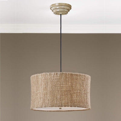 Burleson Natural Twine Pendant - Uttermost - Pendants by Modest Hut