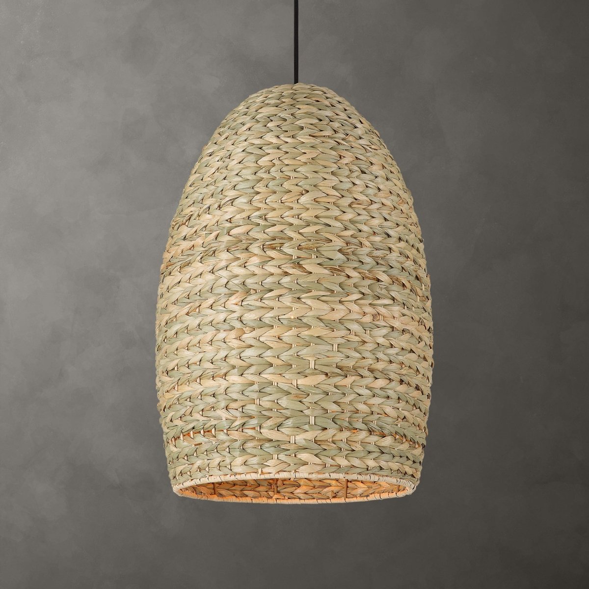 Cardamom 1 Light Woven Rope Pendant - Uttermost - Pendants by Modest Hut