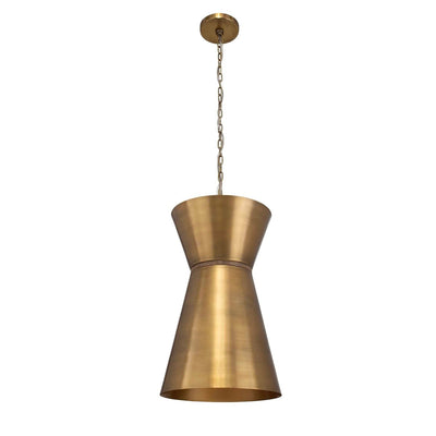 Crocker Brass 1 Light Mini Pendant - Uttermost - Pendants by Modest Hut