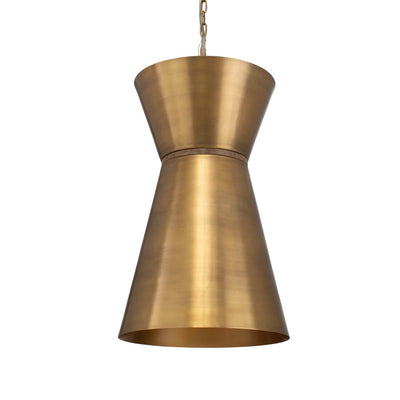 Crocker Brass 1 Light Mini Pendant - Uttermost - Pendants by Modest Hut