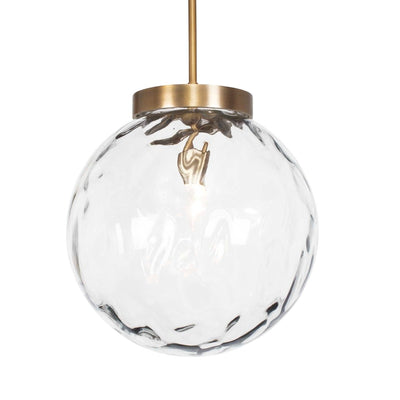 Gaia 1 Light Watered Glass Pendant - Uttermost - Pendants by Modest Hut