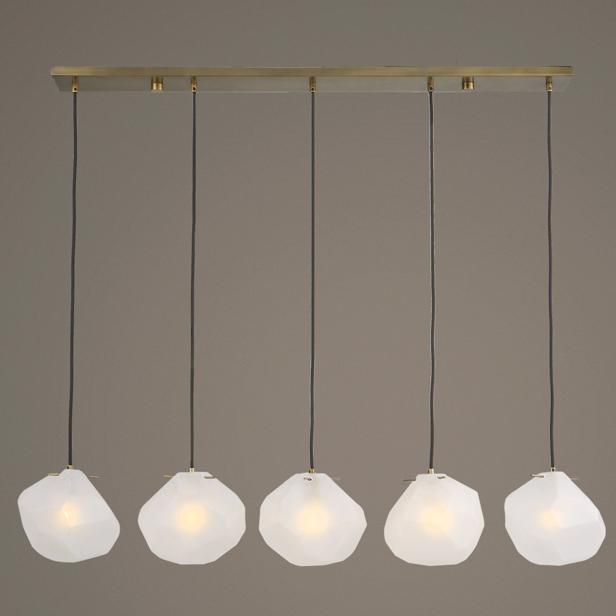 Geodesic 5 Light Linear Pendant - Uttermost - Pendants by Modest Hut