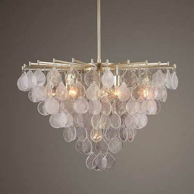 Goccia 8 Light Tear Drop Glass Pendant - Uttermost - Pendants by Modest Hut