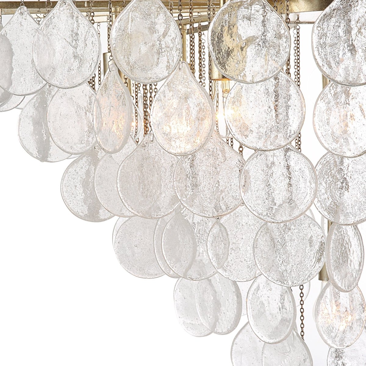 Goccia 8 Light Tear Drop Glass Pendant - Uttermost - Pendants by Modest Hut