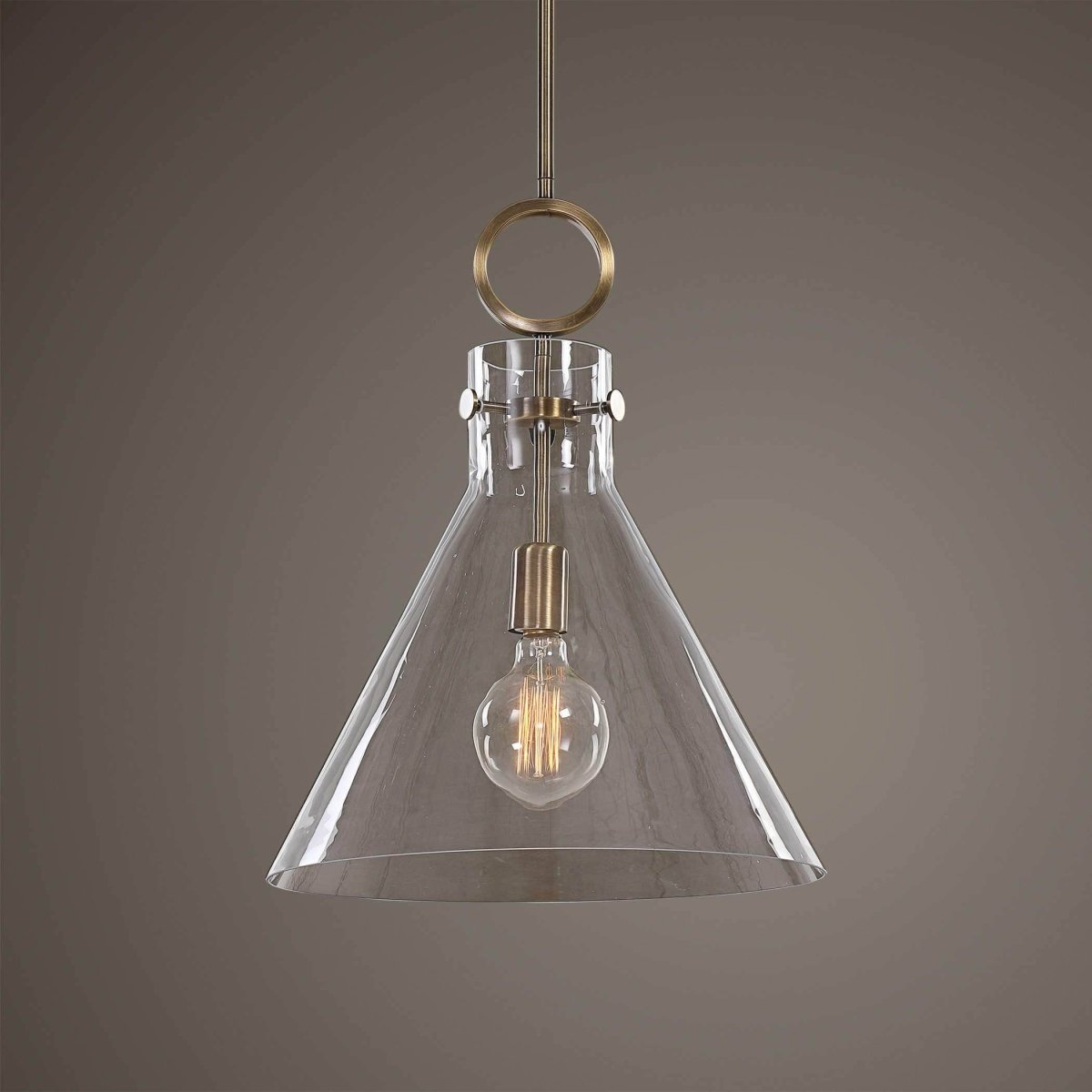 Imbuton 1 Light Pendant - Uttermost - Pendants by Modest Hut