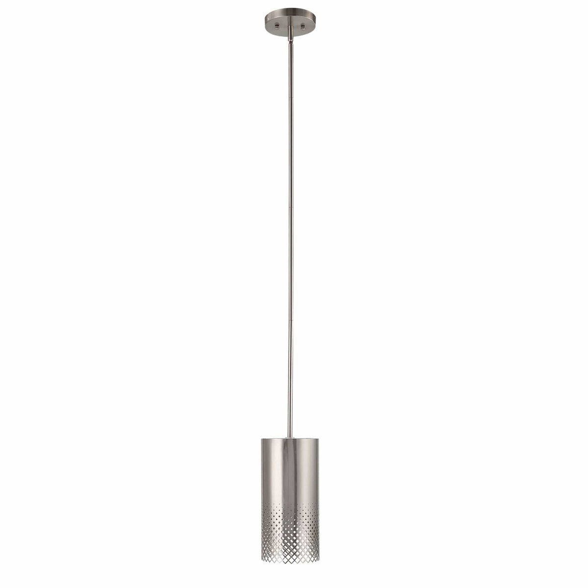 Manheim 1 Light Nickel Cylinder Pendant - Uttermost - Pendants by Modest Hut