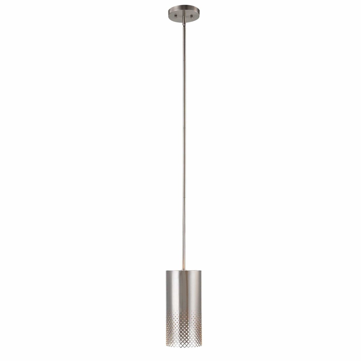 Manheim 1 Light Nickel Cylinder Pendant - Uttermost - Pendants by Modest Hut