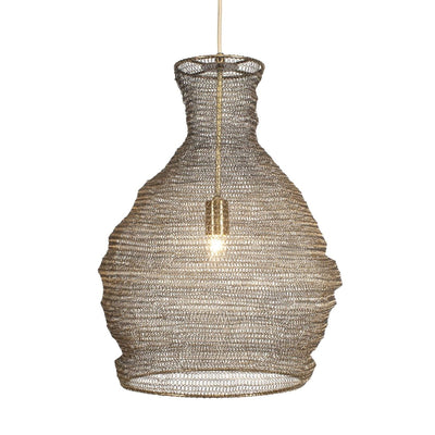 Murmur Woven Brass 1 Light Pendant - Uttermost - Pendants by Modest Hut