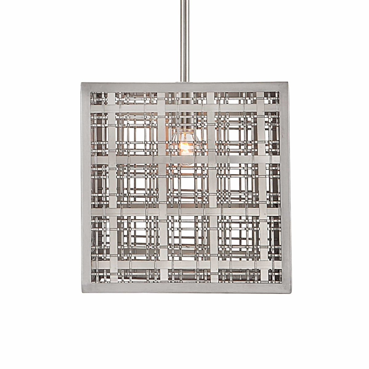 Pendleton 1 Light Nickel Pendant - Uttermost - Pendants by Modest Hut