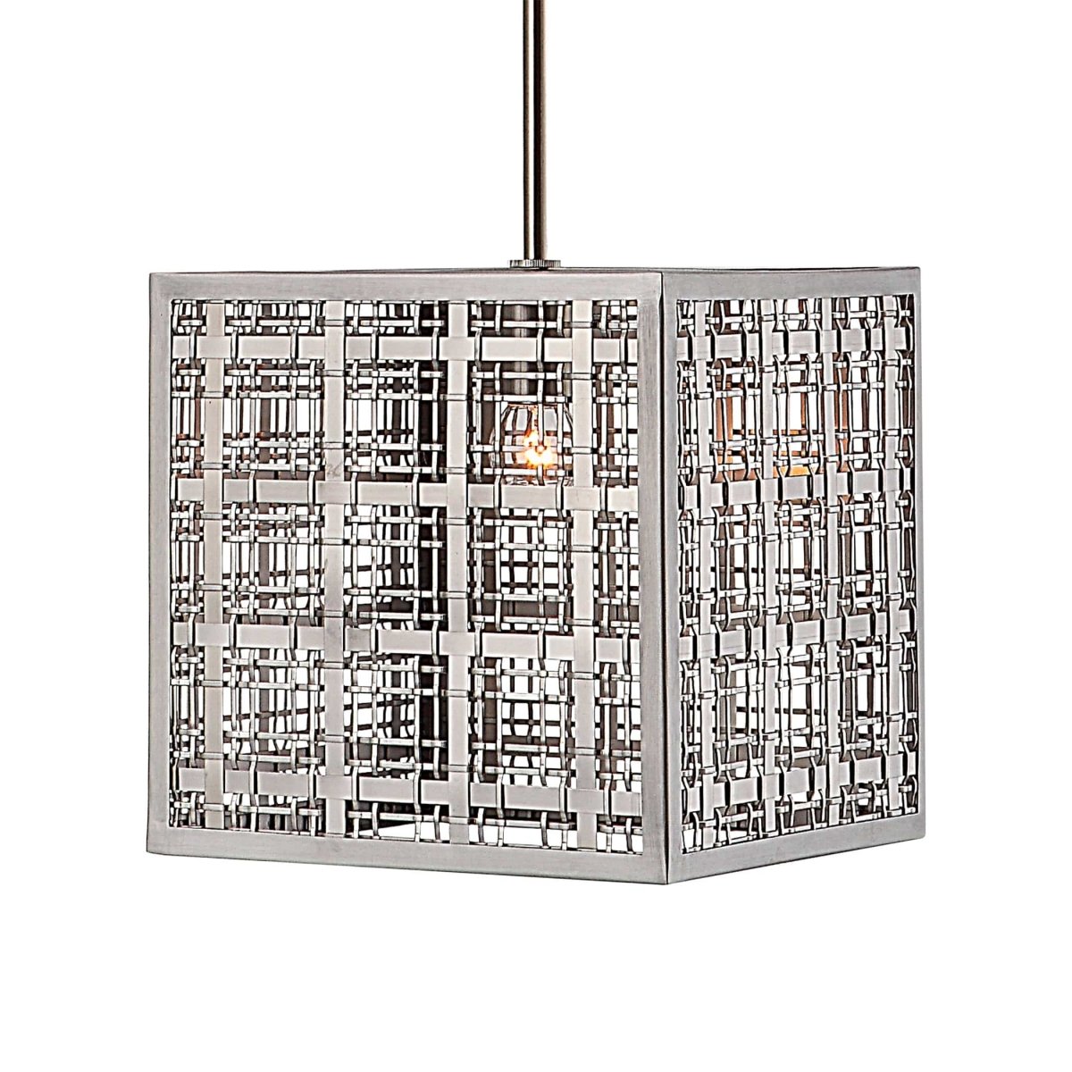 Pendleton 1 Light Nickel Pendant - Uttermost - Pendants by Modest Hut