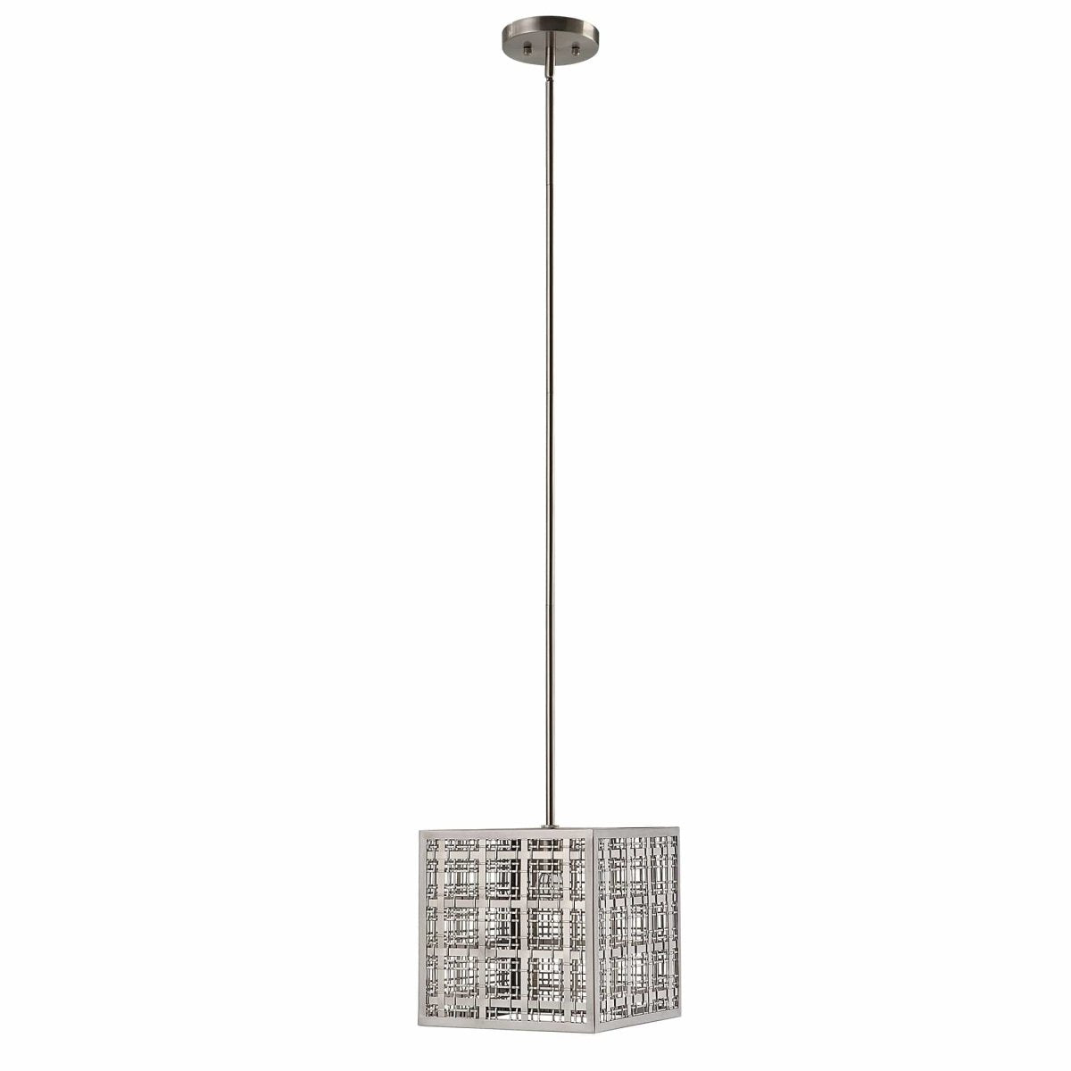 Pendleton 1 Light Nickel Pendant - Uttermost - Pendants by Modest Hut