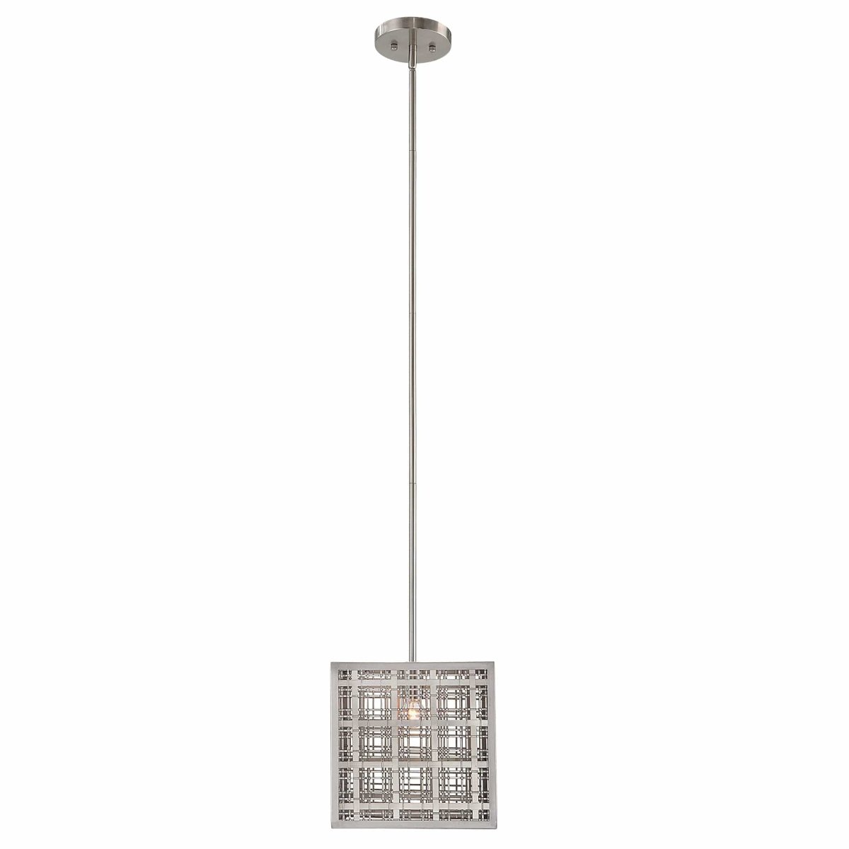 Pendleton 1 Light Nickel Pendant - Uttermost - Pendants by Modest Hut