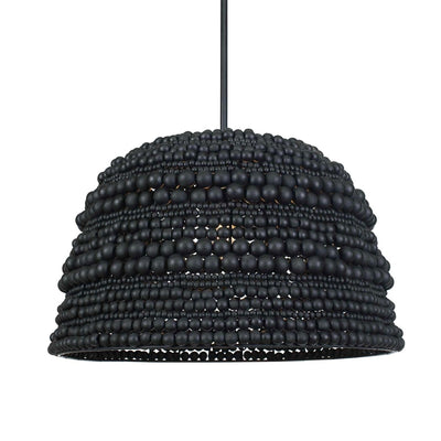 Persephone Black Bead 1 Light Pendant - Uttermost - Pendants by Modest Hut