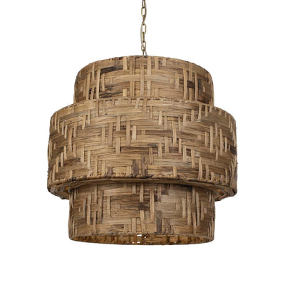 Water Hyacinth 4 Light Woven Pendant - Uttermost - Pendants by Modest Hut