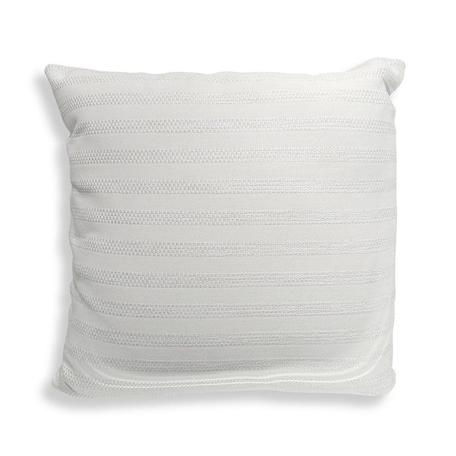 Basket Stripe Outdoor Pillow - Ivory - Uttermost - Pillows by Modest Hut
