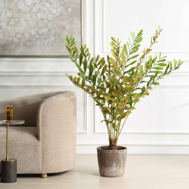Zamia Palm Accent In Planter - Uttermost - Planter by Modest Hut