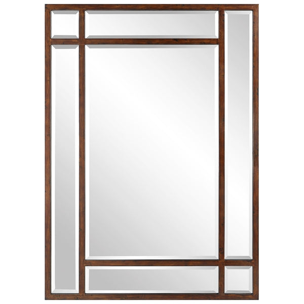 Adelio Rectangular Iron Mirror - Uttermost - Rectangular Mirrors by Modest Hut