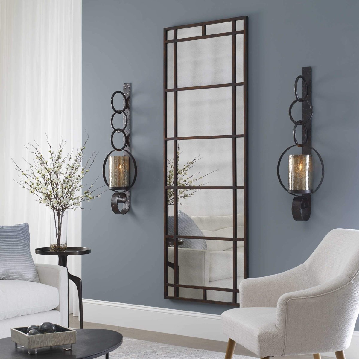 Adivan Antique Bronze Mirror - Uttermost - Rectangular Mirrors by Modest Hut