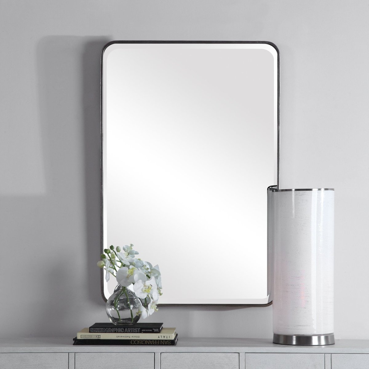 Aramis Silver Mirror - Uttermost - Rectangular Mirrors by Modest Hut