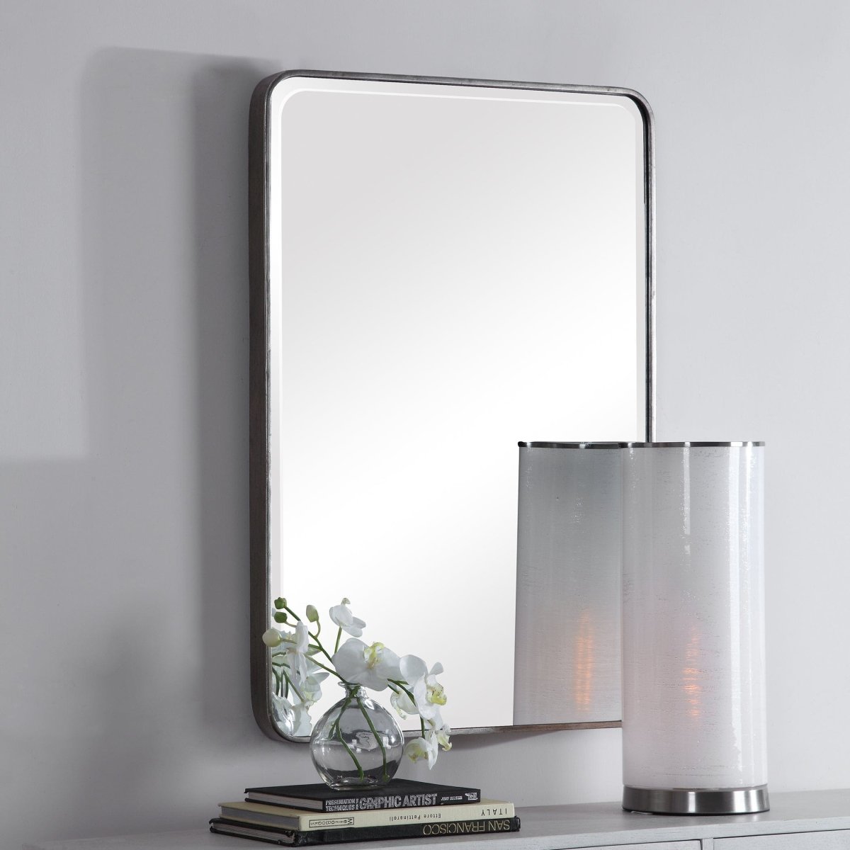 Aramis Silver Mirror - Uttermost - Rectangular Mirrors by Modest Hut