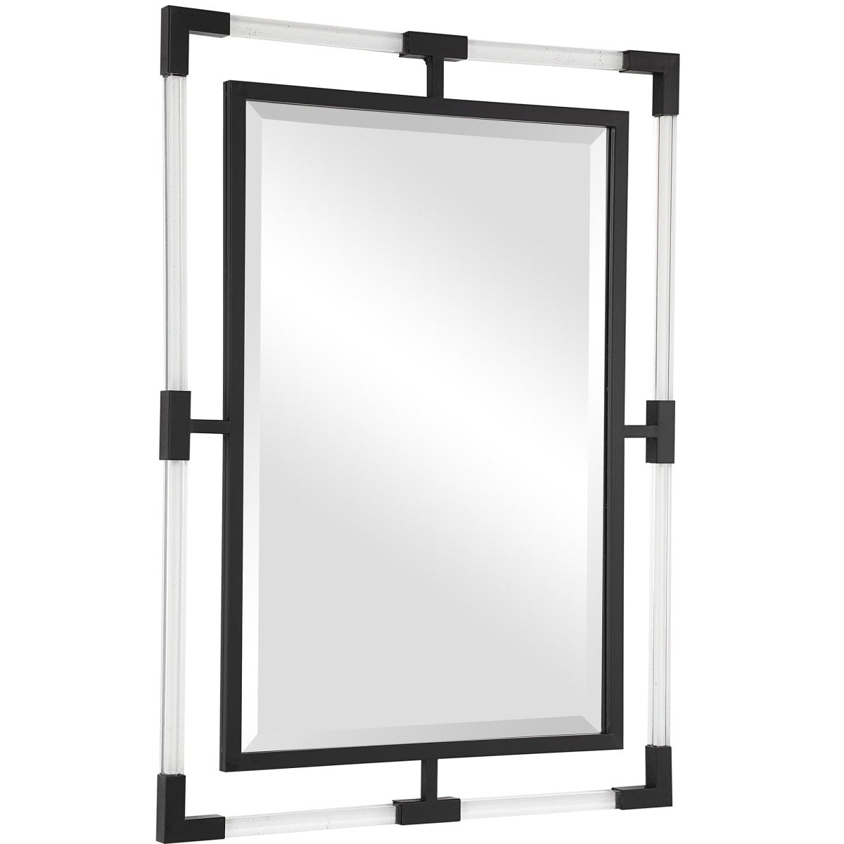 Balkan Black Iron Mirror - Uttermost - Rectangular Mirrors by Modest Hut