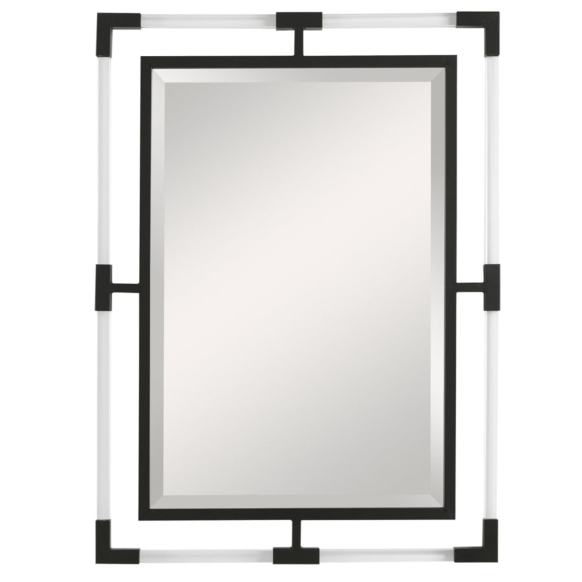 Balkan Black Iron Mirror - Uttermost - Rectangular Mirrors by Modest Hut