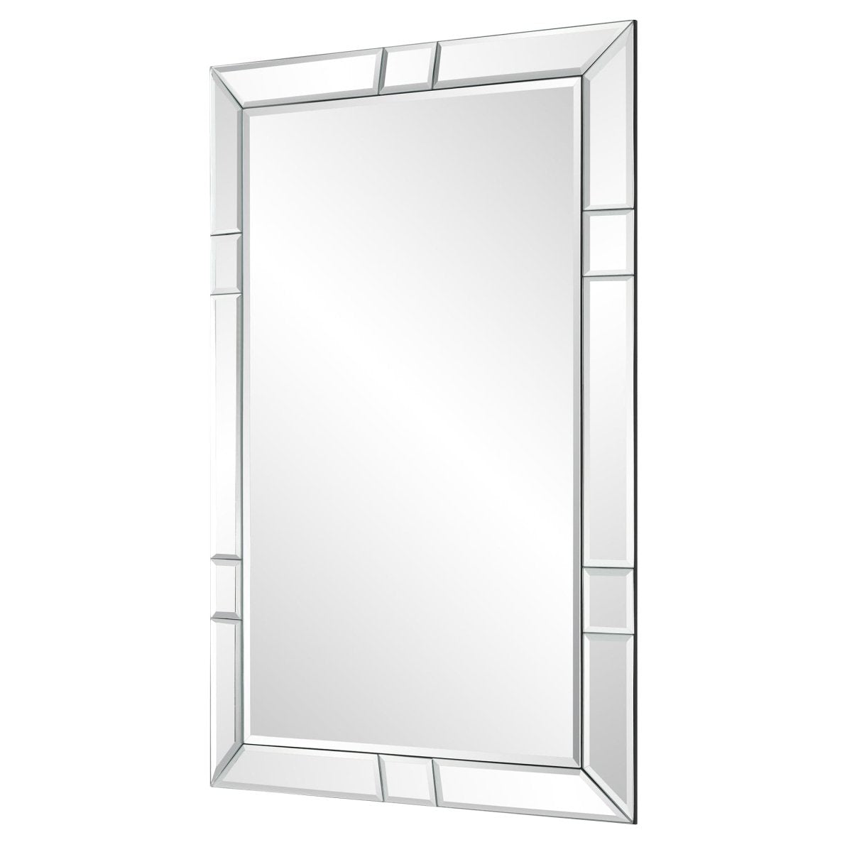 Beveled Rectangular Paneled Mirror - Uttermost - Rectangular Mirrors by Modest Hut