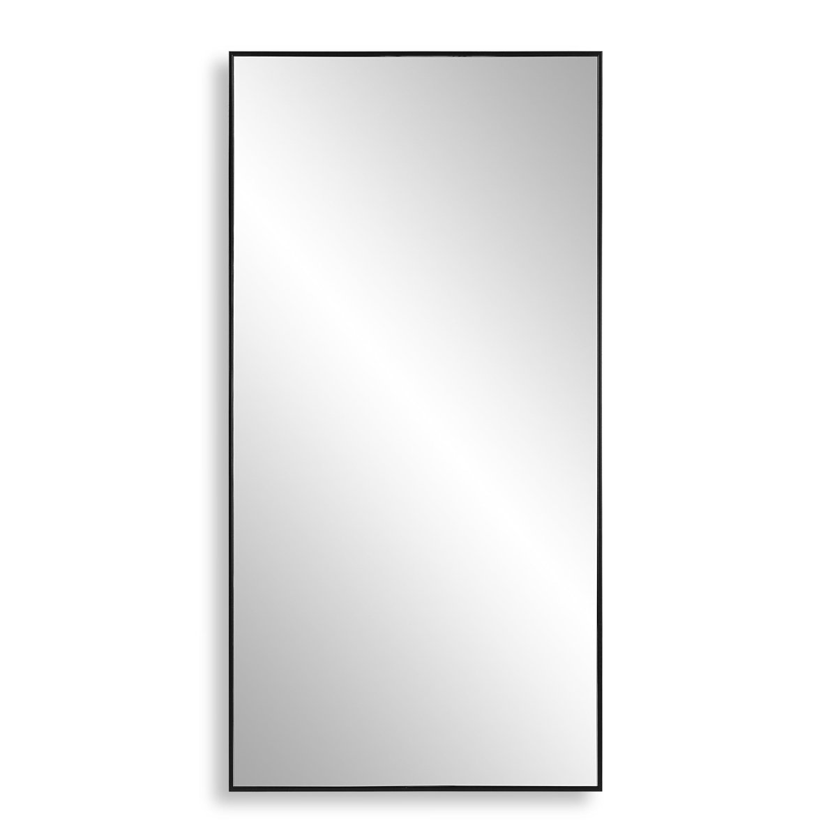 Black Thin Frame Clean Design Mirror - Uttermost - Rectangular Mirrors by Modest Hut