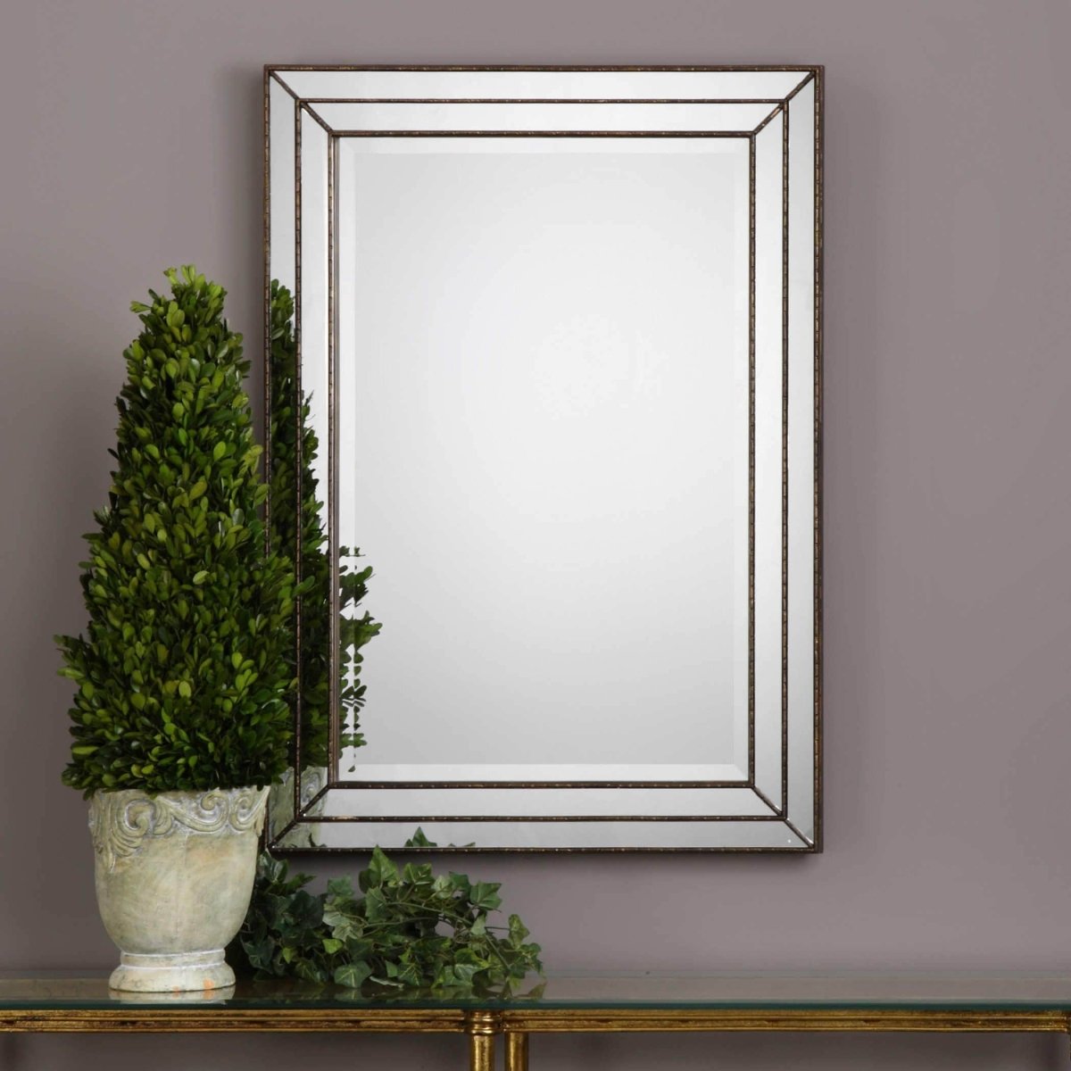 Bronze Rectangular Mirror - Uttermost - Rectangular Mirrors by Modest Hut