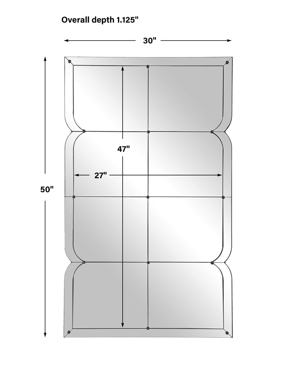 Calgary Oversized Panel Mirror - Uttermost - Rectangular Mirrors by Modest Hut