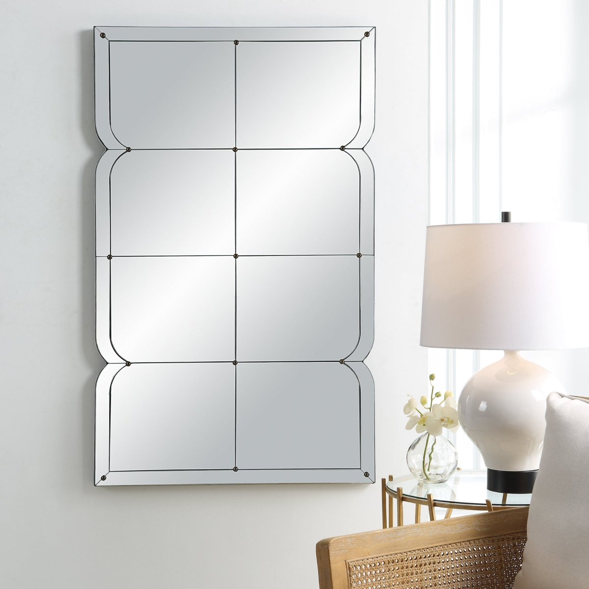 Calgary Oversized Panel Mirror - Uttermost - Rectangular Mirrors by Modest Hut