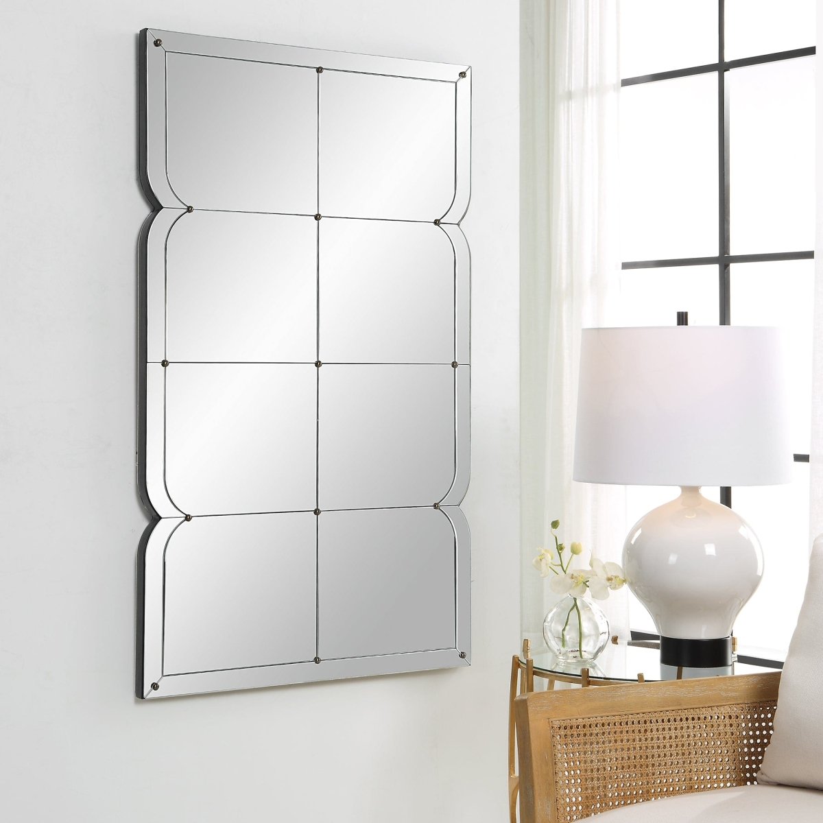 Calgary Oversized Panel Mirror - Uttermost - Rectangular Mirrors by Modest Hut