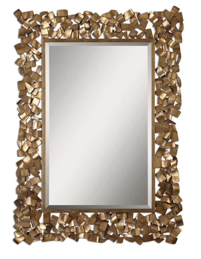 Capulin Antique Gold Mirror - Uttermost - Rectangular Mirrors by Modest Hut