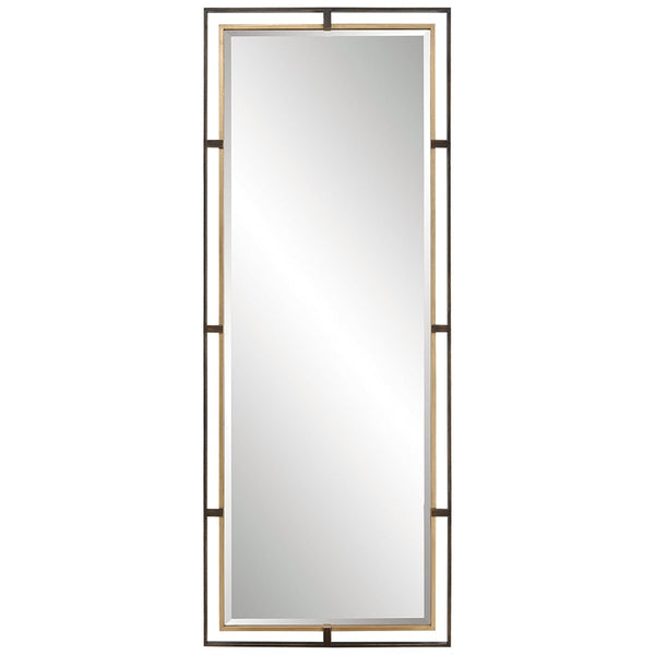 Carrizo Tall Bronze & Gold Mirror - Uttermost - Rectangular Mirrors by Modest Hut