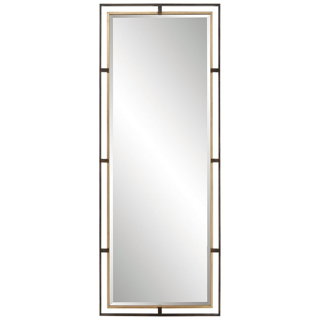 Carrizo Tall Bronze & Gold Mirror - Uttermost - Rectangular Mirrors by Modest Hut