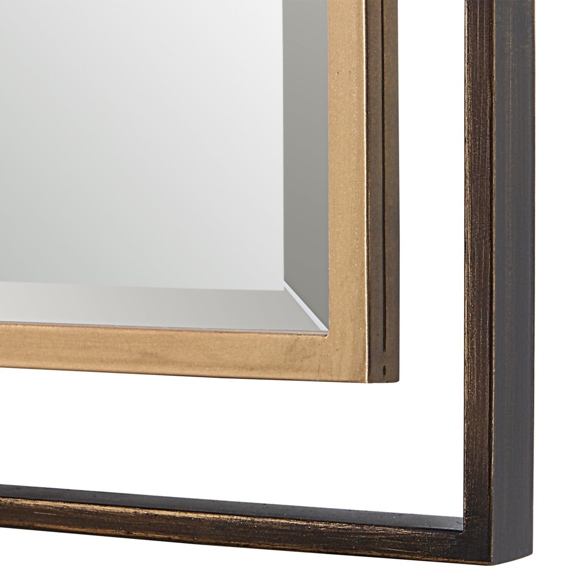 Carrizo Tall Bronze & Gold Mirror - Uttermost - Rectangular Mirrors by Modest Hut