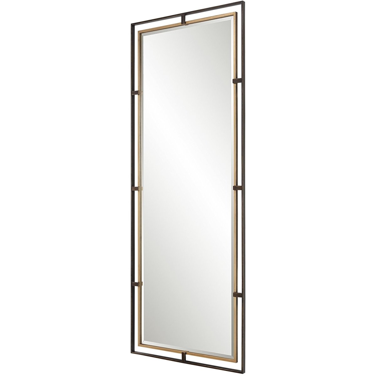 Carrizo Tall Bronze & Gold Mirror - Uttermost - Rectangular Mirrors by Modest Hut