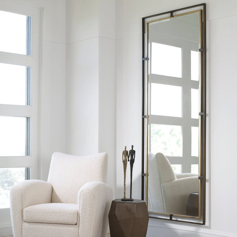 Carrizo Tall Bronze & Gold Mirror - Uttermost - Rectangular Mirrors by Modest Hut