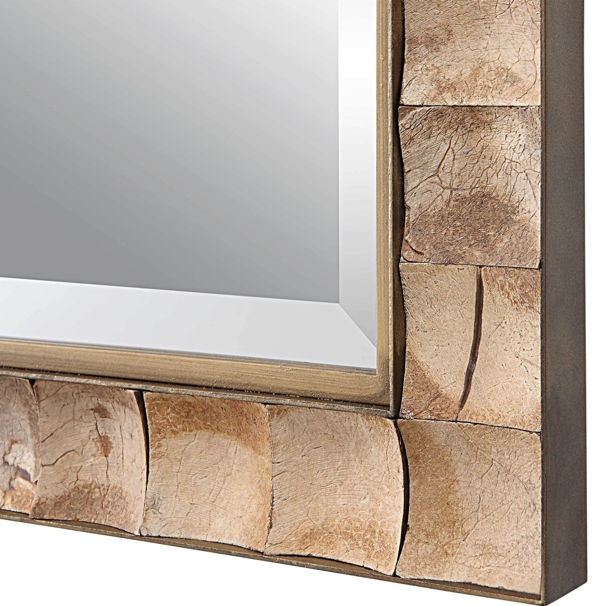 Cocos Coconut Shell Mirror - Uttermost - Rectangular Mirrors by Modest Hut