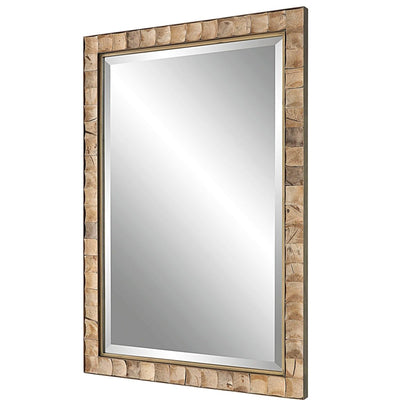 Cocos Coconut Shell Mirror - Uttermost - Rectangular Mirrors by Modest Hut